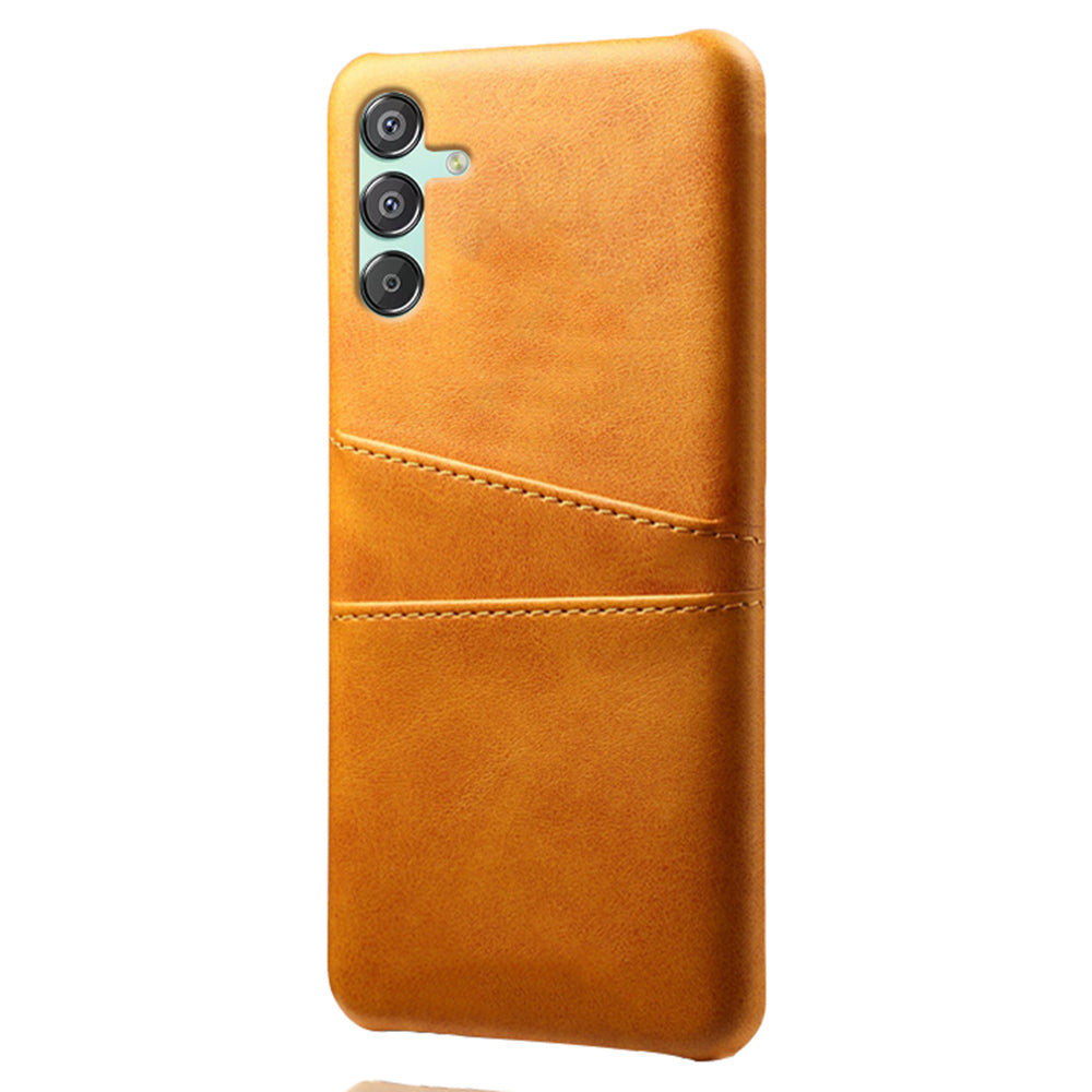 For Samsung Galaxy F15 5G / M15 5G Case PU Leather Hard PC Shockproof Shell with 2 Card Slots For Samsung Galaxy F15 5G / M15 5G Case PU Leather Hard PC Shockproof Shell with 2 Card Slots